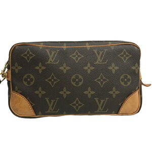 Louis Vuitton Pouch Monogram Bag Dragonne Shoulder Marly